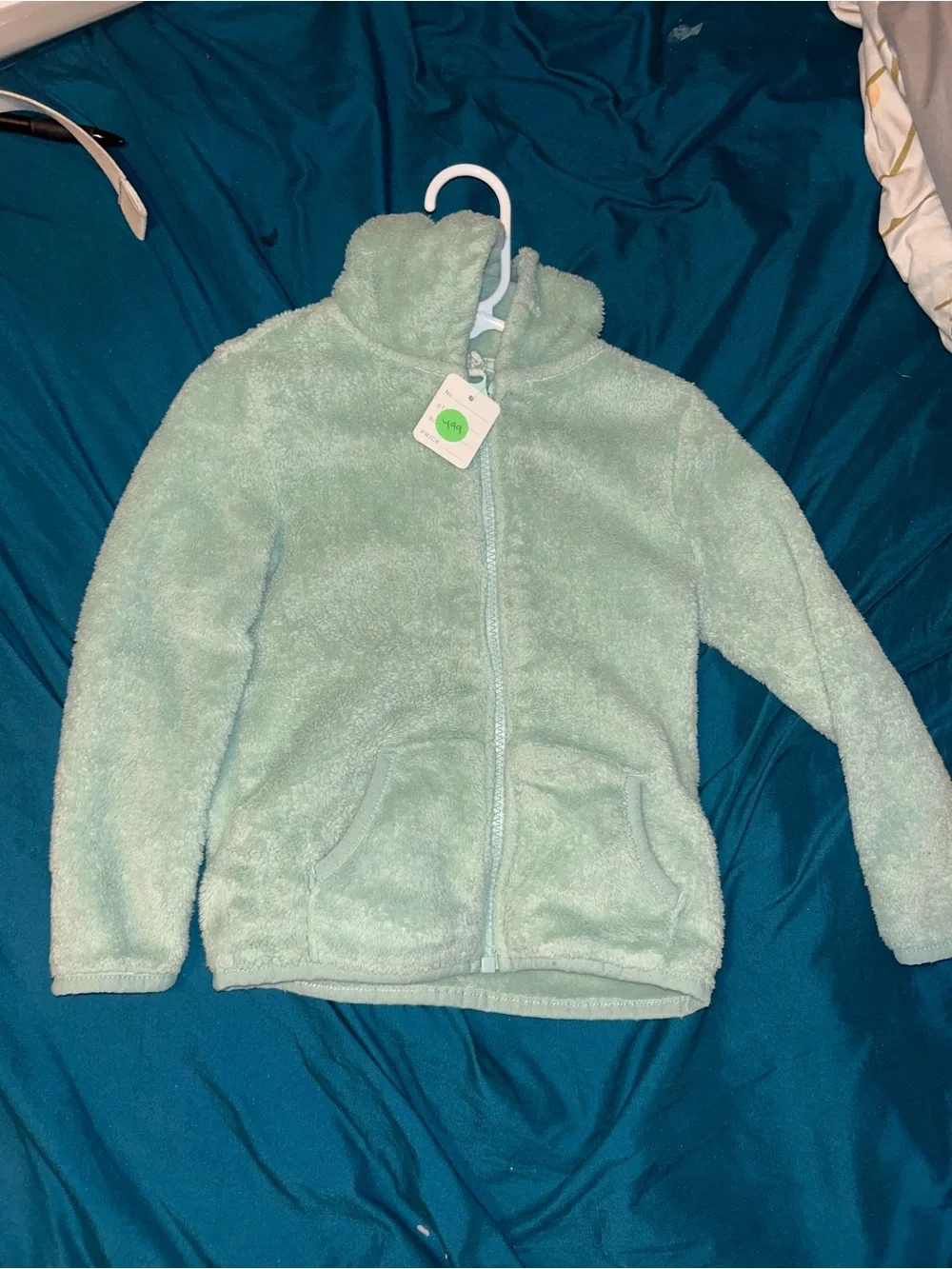 🍄3 for $10🍄 Carter's Plush Hooded Fleece Jacket in Mint